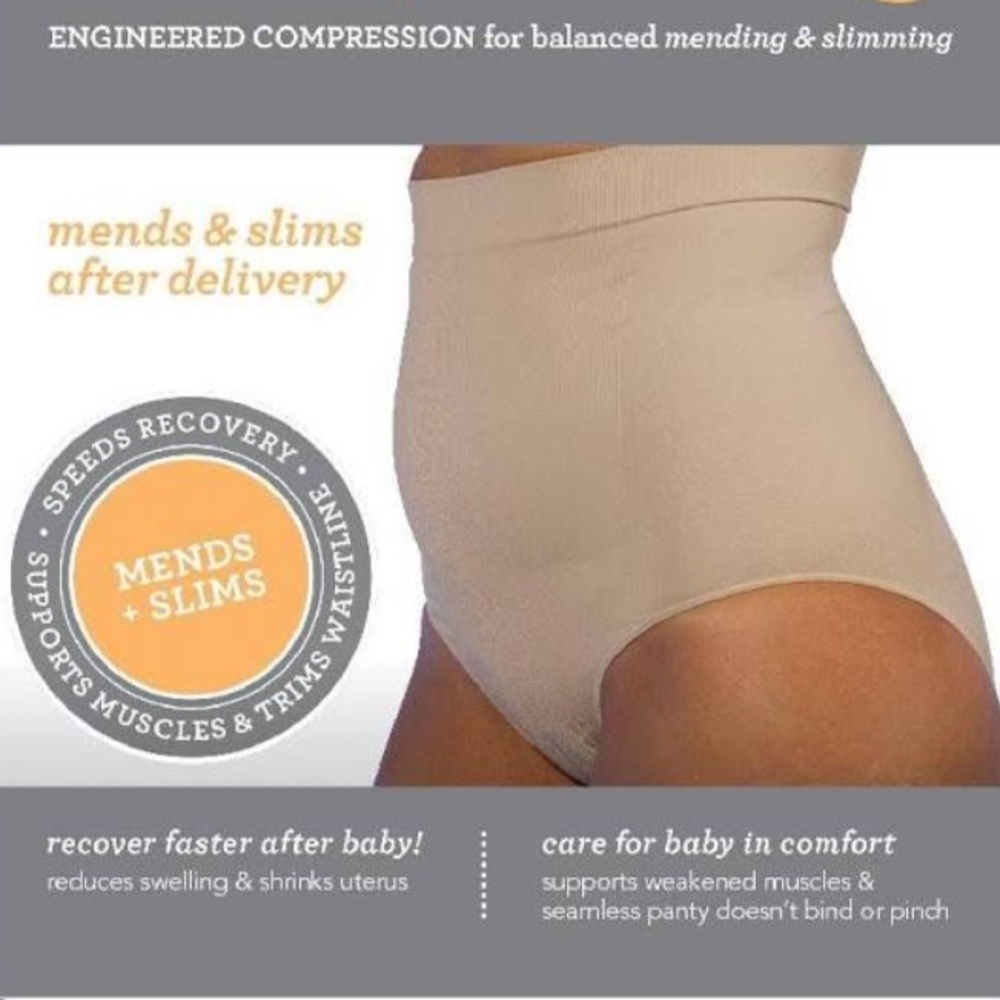 UPSPRING PANTY HIGH WAIST POSTPARTUM Brief underwear GIRDLE SZ SM